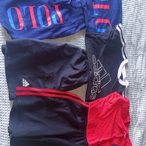 Boys polo shirt set and 2 Adidas shirt sets